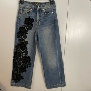 7 For All Mankind Cropped Alexa Jeans Size 25